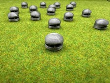 Axis & Allies Pieces Custom Round Pill Boxes Set of 16 3D Printed