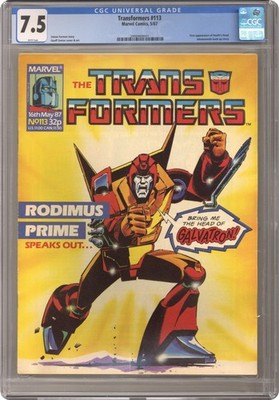 Transformers Magazine #113 CGC 7.5 1987 3900469001