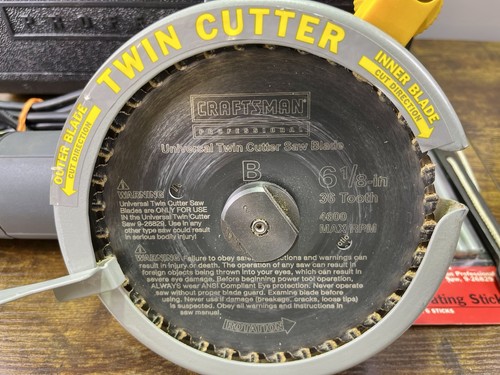 "Sierra cortadora doble profesional Craftsman con estuche 6-1/8"" 26829" - Imagen 2 de 8