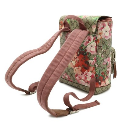 GUCCI GG Blooms Supreme Backpack Rucksack Daypack Flower Beige Pin