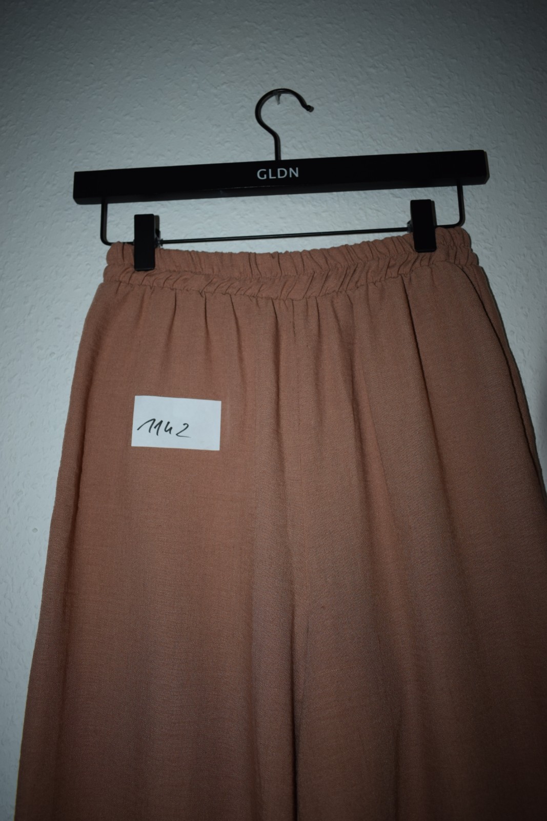 Rita Earth-Tone Wide-Leg Trousers - Size L/XL image 3