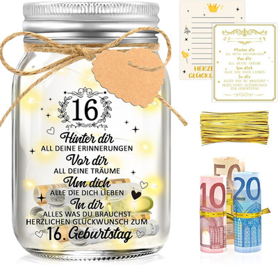 Led Flaschenlicht 16. Geburtstag Dekoration für Mädchen und Jungen
