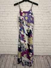 Natori Medium Nightgown Deco Satin Scoop Neck Slip Lingerie WC3039 NEW