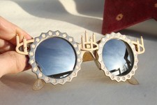 OCCHIALI DA SOLE VINTAGE SWATCH GOLDEN MENORAH MOD HANUKKAH EDIZIONE LIMITATA. SQUADRE REALI