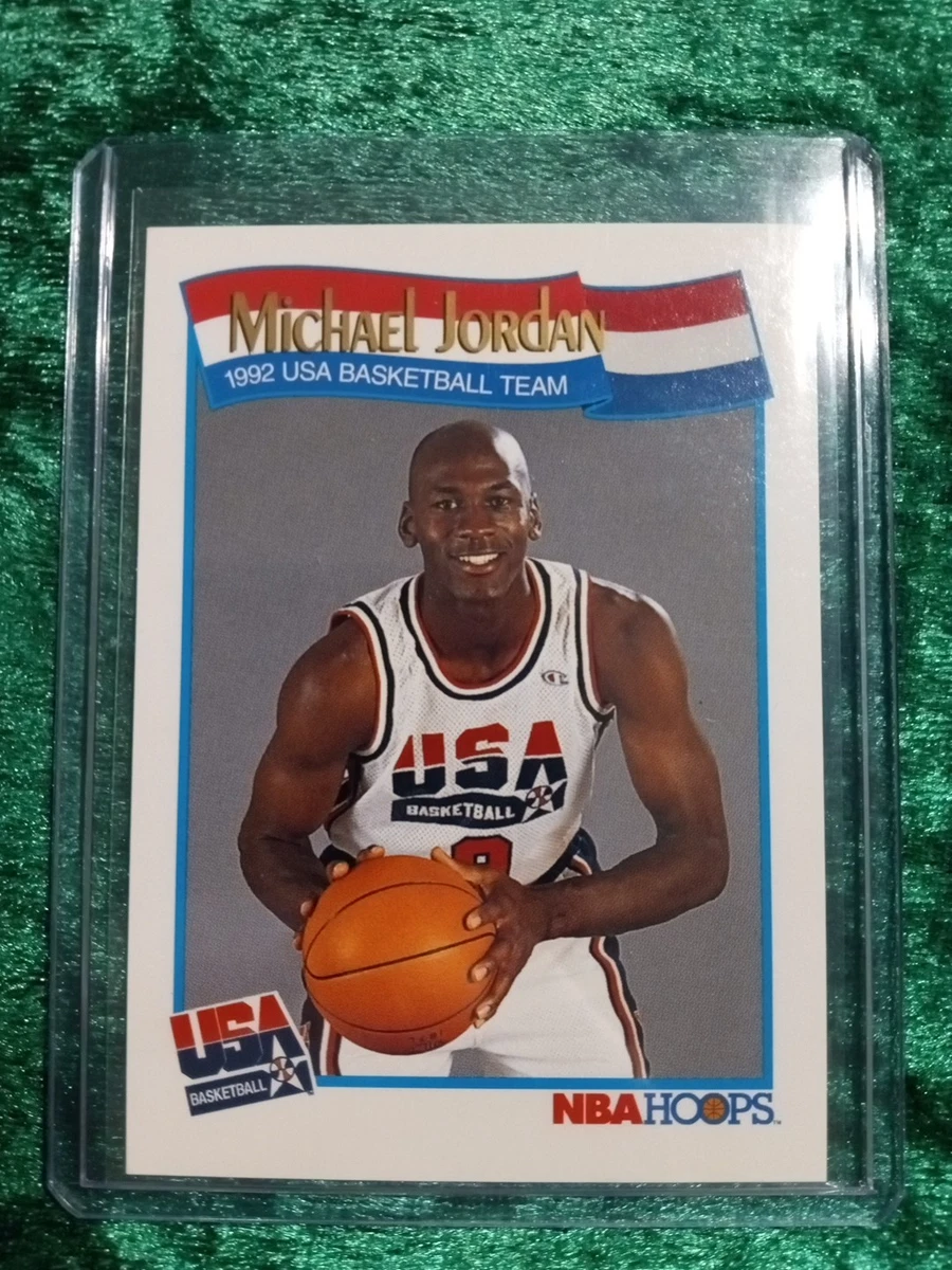マイケルジョーダン 1991 Hoops USA Team Amazon.com: 1991-92 NBA Hoops #579 Michael Jordan Team USA Olympic