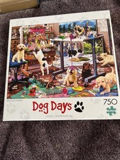 BUFFALO Dog Days 750 Piece Jigsaw Puzzle "PAINTING PUPPIES" 17330