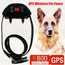 800M Radius Electronic GPS Wireless Dog Fence Rechargeable Waterproof Wireless V