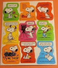 United Feature Syndicate Multicolor Snoopy Diary Stickers Cartoons  Characters