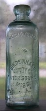 Vicsburg Mississippi Biedenharn Coca Cola Hutchinson soda bottle Hutch MS 0160