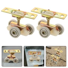 2 Pcs Sliding Door System Closet Rollers Replacement Wheels for Doors