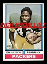 1974 Topps Football #4-284 EX/EX-MT Pick From List ALL PICTURED vv3