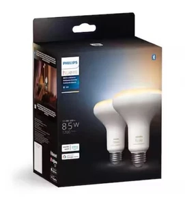 85-Watt Equivalent BR30 Smart LED Tunable White Light Bulb with Bluetooth (2-Pac