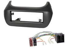 Einbauset DIN Autoradio für Fiat Fiorino Qubo Citroen Nemo Peugeot Bipper Tepee