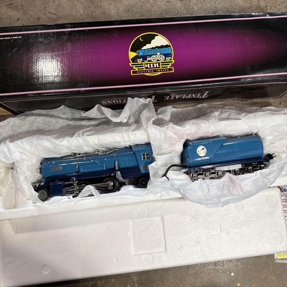 MTH 10-3013-1 263E Tinplate Locomotive & Tender Two Tone Blue W Proto Sound 2.0 - Image 2 of 4