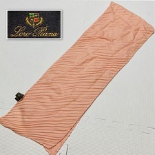 Loro Piana Seide Kaschmir Plissee Lange Stola Rosa Damen Neu Aus Japan