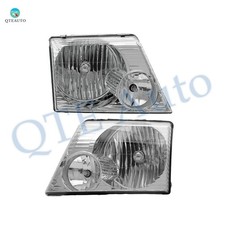 Pair Of 2 Front Headlights Assembly For 2002-2005 Ford Explorer Except Sport