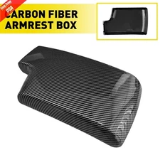 Carbon Fiber Interior Console Armrest Lid Cover Trim for BMW 3er E90 E91 E92 E93