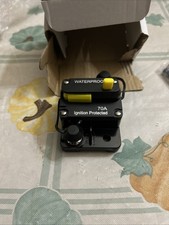 30 Amp Circuit Breaker, Waterproof, Manual Reset, 12V-48V DC, Marine, Boat, ATV