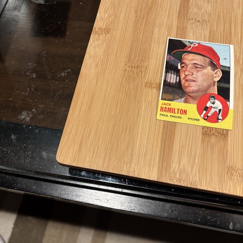1963 Topps # 132 Jack Hamilton Ex - Picture 2 of 4
