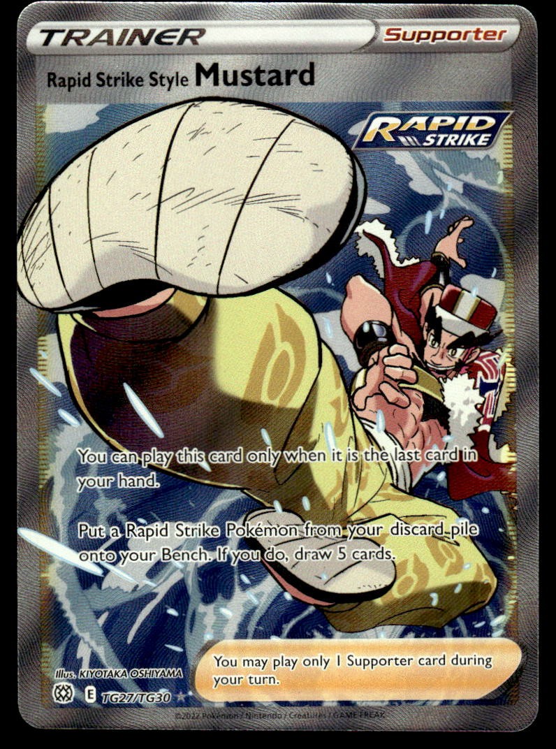 Pokemon TCG Brilliant Stars #TG27/TG30 Rapid Strike Style Mustard NM