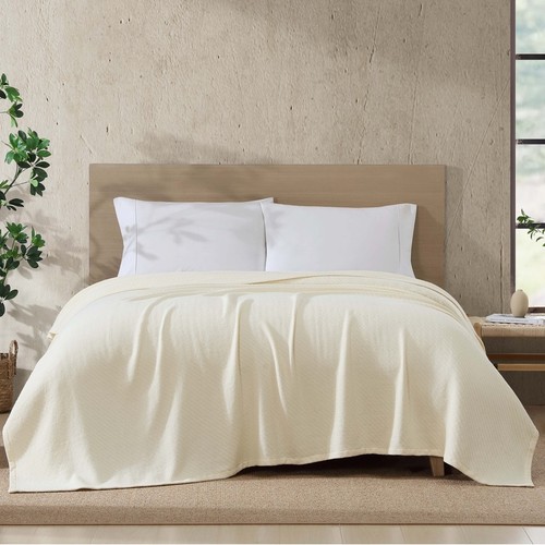 Coperta 100% cotone biologico tessuto diagonale spina di pesce comfort tutte le stagioni 90x90 - Foto 13 di 17