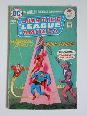 JUSTICE LEAGUE OF AMERICA #120 VG- ADAM STRANGE FLASH SUPERMAN DC COMICS 1975