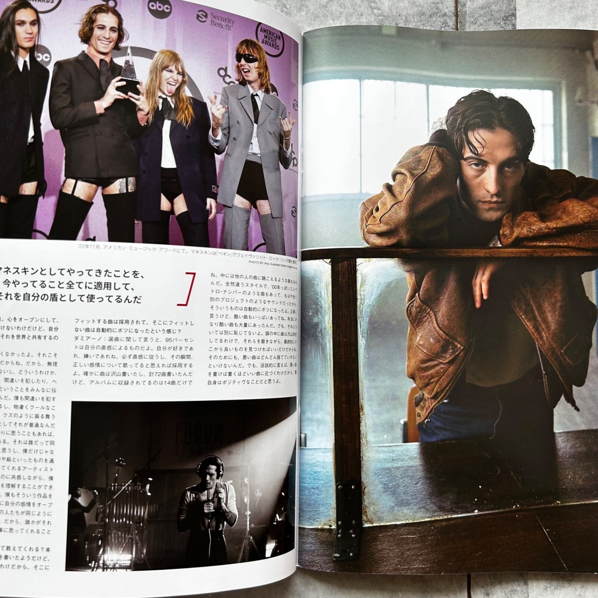 マネスキン　ライブガイドブック マネスキン日本ツアー4公演で、会場限定ブックレット『A guide