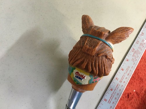 Coors Light Beer Wolf Tap Handle w/ Bandana and Scarf- Tapper Rare Vintage - Picture 6 of 9