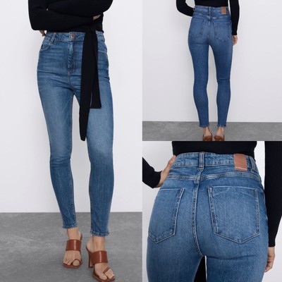 Zara Womens Hi-Rise Skinny Jeans Size 4 NWT Z1975 | eBay