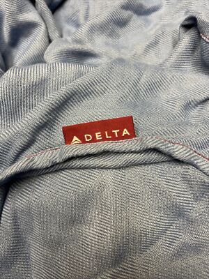 Delta Airplane Blanket New in Sealed Package Blue 60 X 45