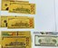 thumbnail 3 - (8( Trump Cash Group of Bills showcasing President Trump in GOLD USA Ship