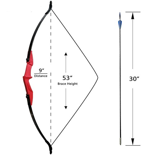 Pfeil und Bogen Set 20/30lbs/40lbs Links- und Rechtshandbogen für Outdoor Sport Bogen - Bild 3 von 49