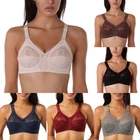Womens Non-Padded Classic Lace Full Cup Bras Non-Wired Minimiser Bra Plus size