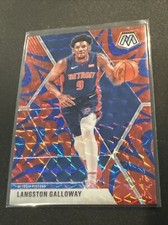 20190-20 Panini Mosaic Langston Galloway Reactive Blue Prizm Parallel NM