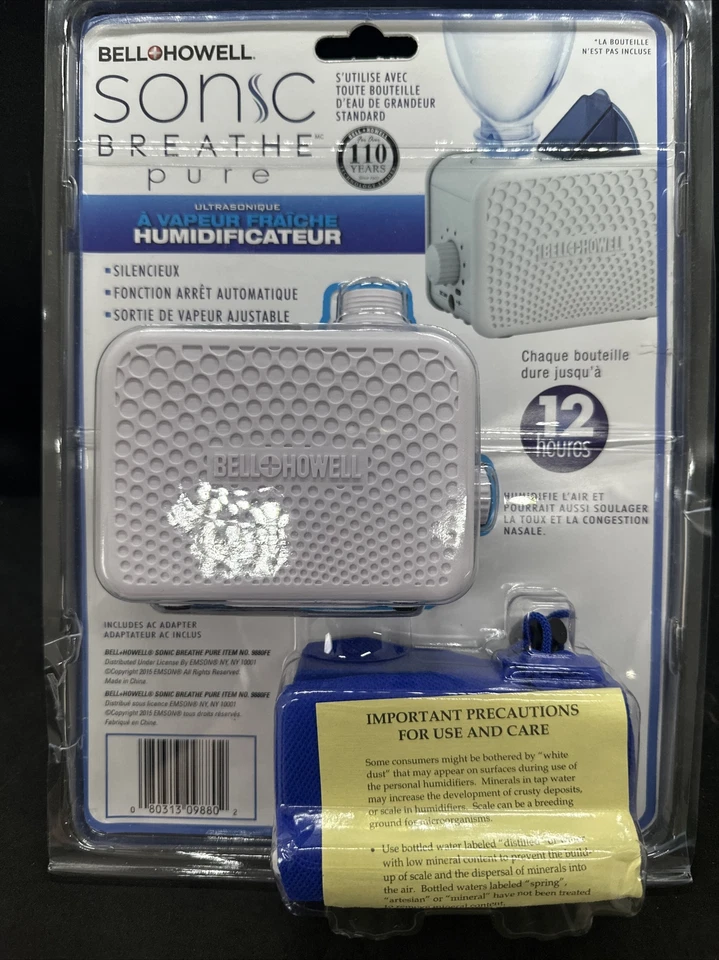 Bell and Howell Sonic Breathe Pure Cool Mist Humidifier - Image 2 of 2