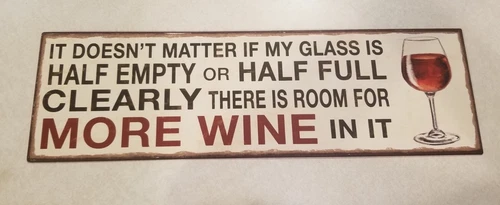 US Vintage Retro Wine Quote Tin Sign door Wall Decor Metal Bar NEW