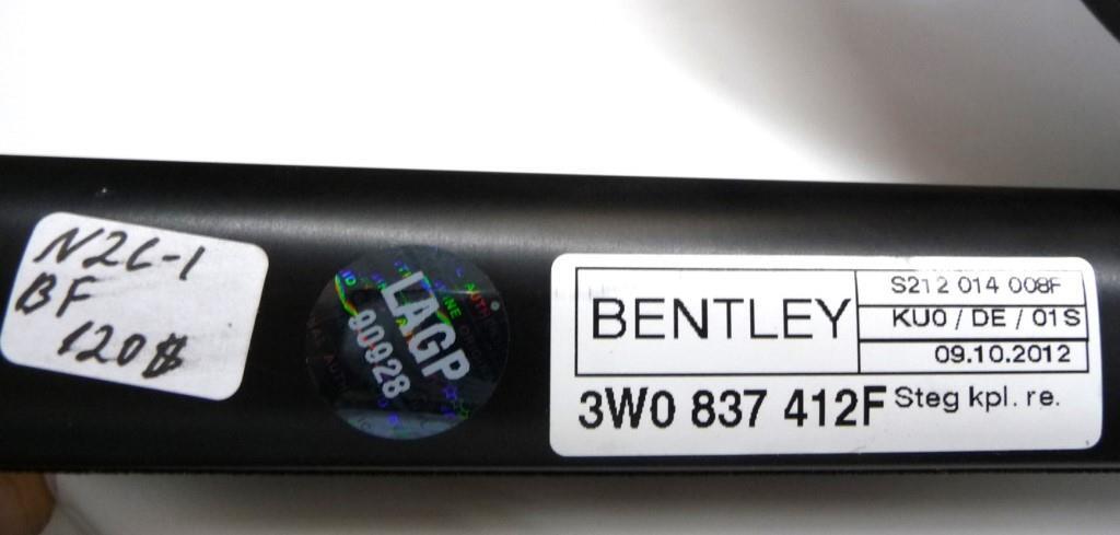 2004-2018 Bentley Continental GT Front Right Quarter Vent Glass 3W0837412F OE A1