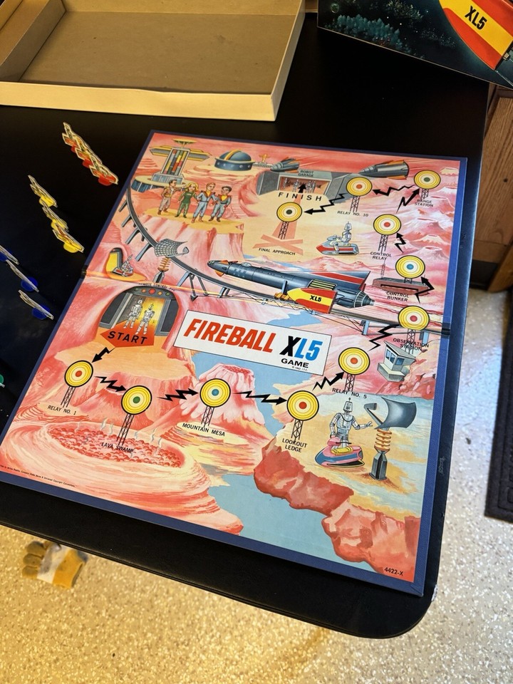 Fireball XL5 Board Game 1964 Milton Bradley 100 Complete RARE eBay