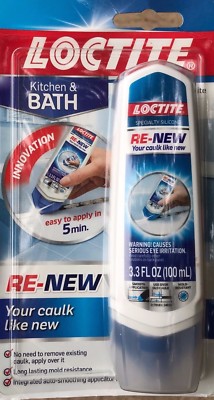 Loctite - RE-NEW - White Specialty Silicone Sealant 3.3-Fluid Ounce Squeeze Tube