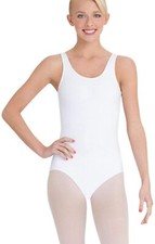 Capezio Women's Team Basic Tank Leotard TB142, White, X-Small