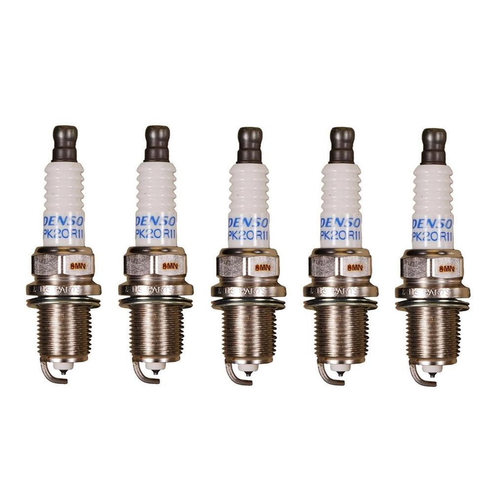 Denso Set of 5 Double Platinum Gap 0.044 Spark Plugs For Volvo S60 2008 2.5L L5