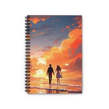 Spiral Couples Notebook - Ruled Line