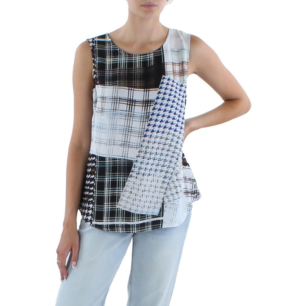 Женская черная рубашка-майка на бретелях с принтом DKNY M BHFO 0541