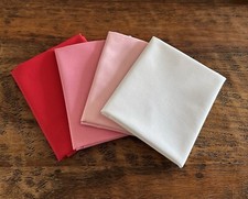 4 Fat Quarters Bundle Riley Blake Confetti Quilt Cotton Solids Valentine's Day