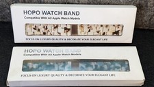 Lot of 2 New HOPO Watch Band For All Apple Models - Blue/Silver - 38/40/41mm