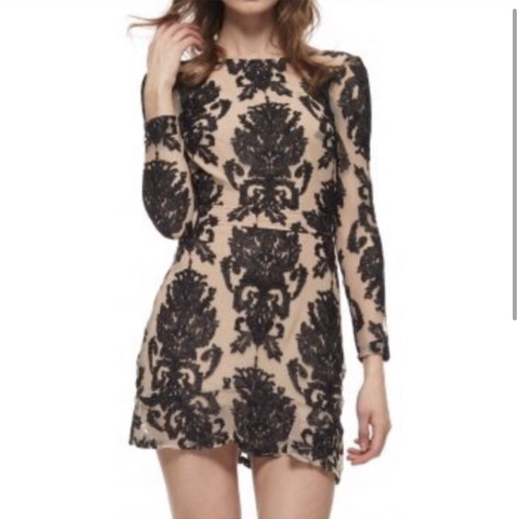 for love and lemons black lace dress