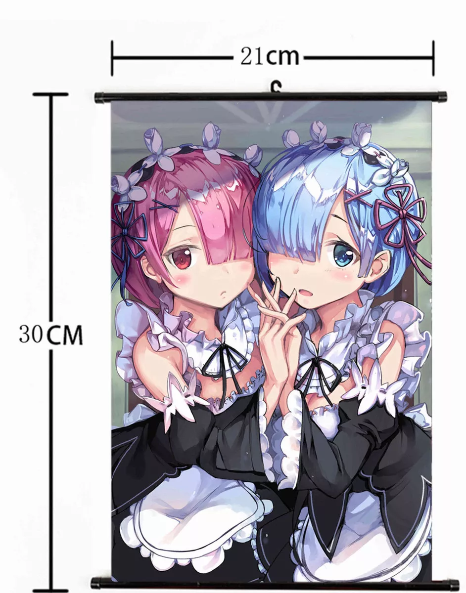 RE:ZERO REM & RAM WALL SCROLL