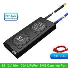 4S 12V 10A-100A LiFePo4 BMS Battery Protection Board Common Port with Balance