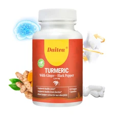 Turmeric With Ginger + Black Pepper - Supports Joint, Heart And Bone Health
