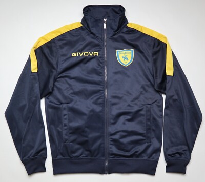 Veste D’entraînement Chievo Verona – Givova – Homme Taille S – Bleu – Vintage Années 90/00